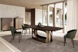 POLIFEMO dizajnový pevný zaoblený stôl drevo