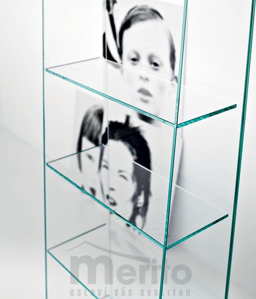 OLYMPIA luxusný sklenený regál SOVET
